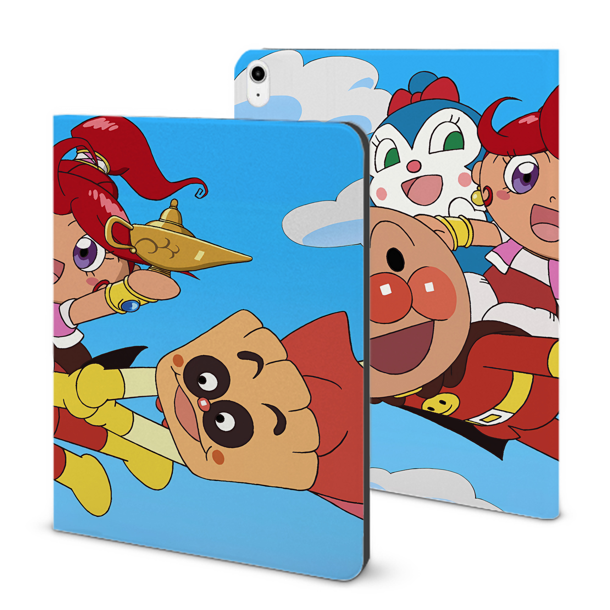 （画像用） アンパンマン Anpanman IPadケース ペンホルダー付き ブックスタイルデザイン